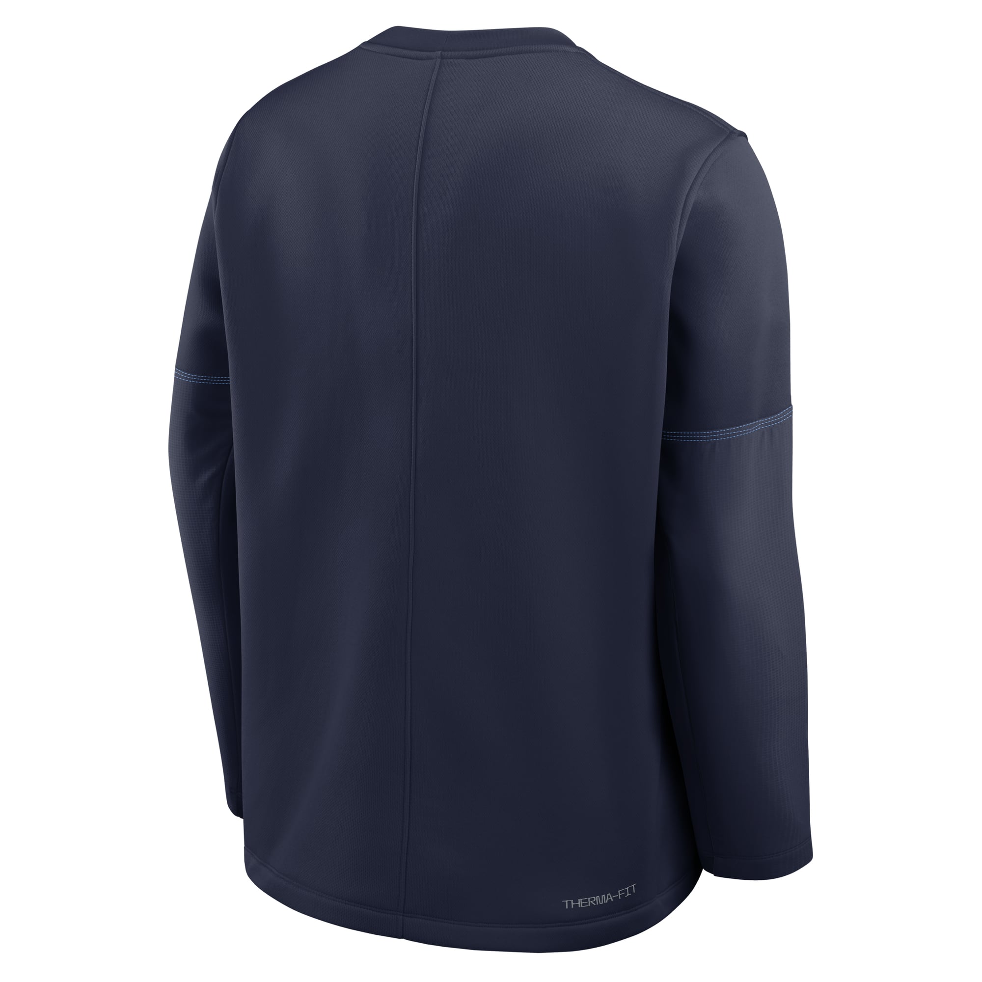 Haut à manches longues Jordan Brand bleu marine North Carolina Tar Heels 2026 Sideline Coaches Therma-FIT pour homme